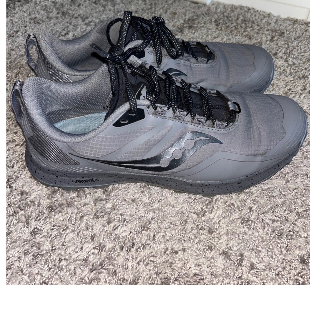 Saucony Peregrine 13 Womens Trail Running Shoes Grey Black S10791-30 Size 11